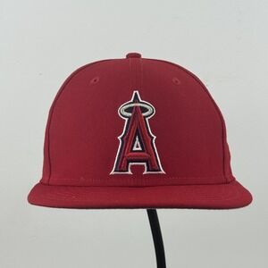Los Angeles Angels Hat Cap Snap Back Red MLB‎ Baseball Mens New Era 9FIFTY